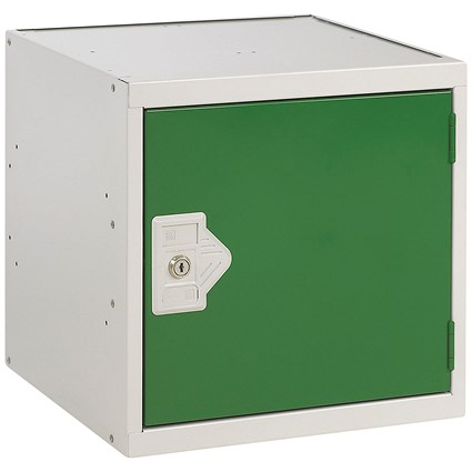 One Compartment Cube Locker, 450x450x450mm, Green Door