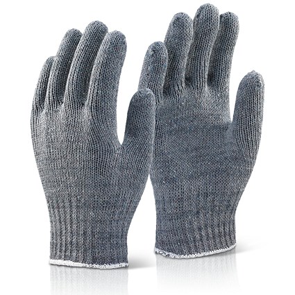 Beeswift Mixed Fibre Gloves, Grey, Pack of 240