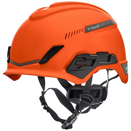 MSA V-Gard H1 Tri-Vented Helmet, Orange