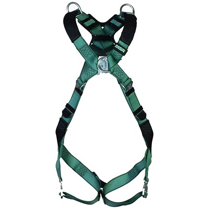 MSA V-Form Back/Chest/Shoulder D- Ring Bayonet Harness, Standard