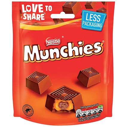 Nestle Munchies Milk Chocolate Caramel Sharing Bag, 104g