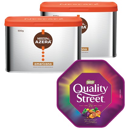 Nescafe Azera Americano Instant Coffee, 500g - Buy 2 Get Quality Street Tub 600g Free