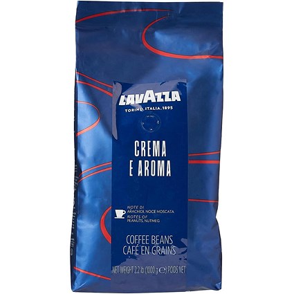 Lavazza Crema Aroma (Blue) Coffee Beans, 1kg