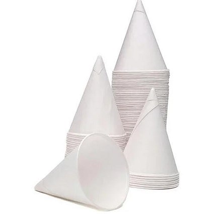 Belgravia Water Cones, 113ml, White, Pack of 200