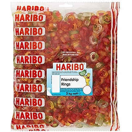 Haribo Friendship Rings, 3kg Bag