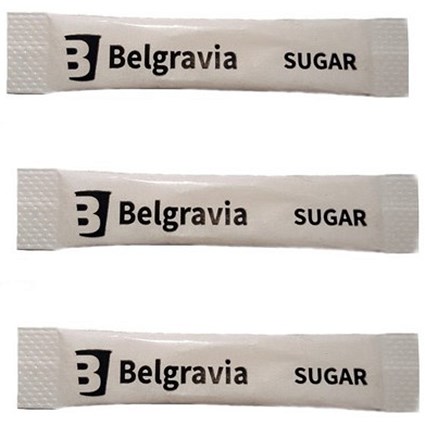 Belgravia White Sugar Sticks, Pack of 1000