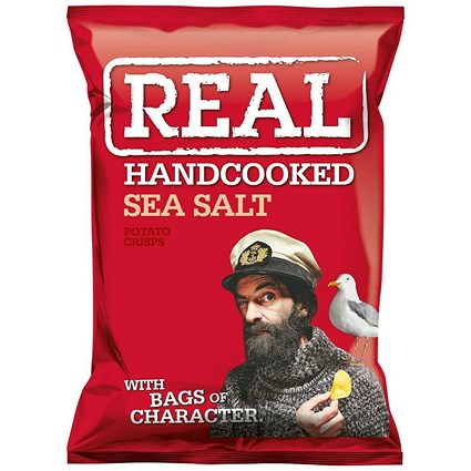 Real Crisps, Sea Salt, 35g, Pack of 24