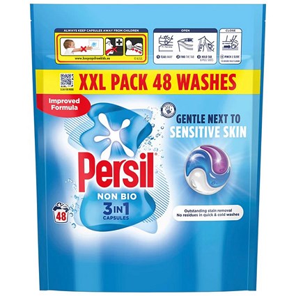 Persil Non Bio 3 in 1 Liquid Capsules, Pack of 48