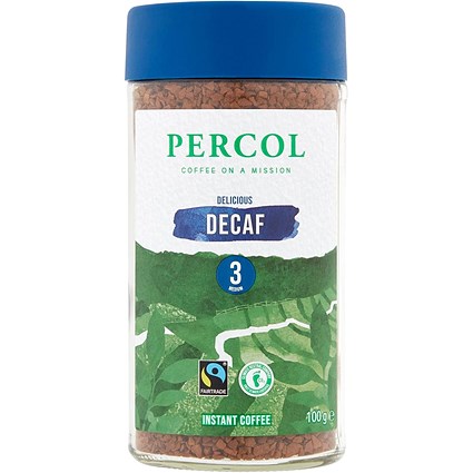 Percol Delicious Decaf Instant Coffee, 100g