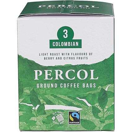 Percol Colombian Coffee Bags, 8g, Pack of 10