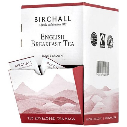 Birchall Fairtrade English Breakfast Tea, Pack of 250