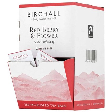 Birchall Fairtrade Red Berry & Flower Tea, Pack of 250