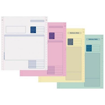 Custom Forms Sage (SAGSC04) Compatible Invoice/Delivery Note, Pack of 500