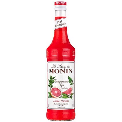 Monin Pink Grapefruit Syrup, 700ml, Glass Bottle