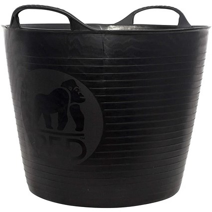 Gorilla Recycled Flexi Tub, 26 Litre, Black