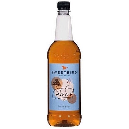 Sweetbird Sugar Free Caramel Syrup, 1 Litre, Plastic Bottle