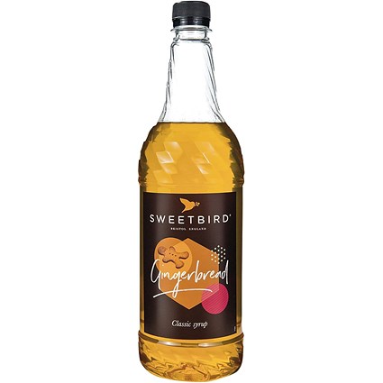 Sweetbird Gingerbread Syrup, 1 Litre, Plastic Bottle