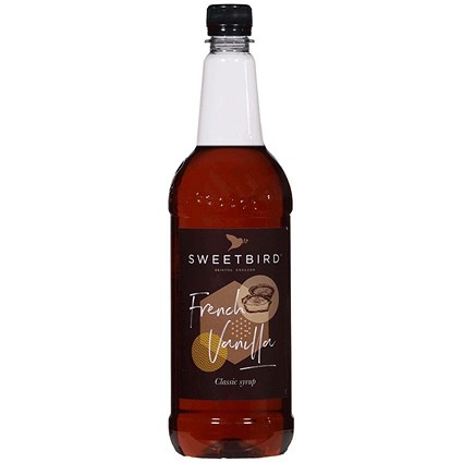 Sweetbird French Vanilla Syrup, 1 Litre, Plastic Bottle