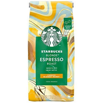 Starbucks Blonde Espresso Roast Coffee Beans, 200g