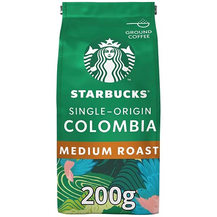 Starbucks Medium Colombia Ground Filter Coffee, 200g