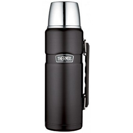 Thermos Stainless Steel Flask, 1.2 Litre, Black