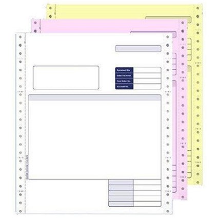 Custom Forms Sage (SAGSC03) 3-Part Compatible Invoice, Pack 750