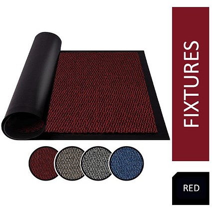 Fixtures Barrier Floor Mat, 1200x1800mm, Red