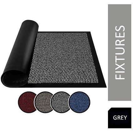 Fixtures Barrier Floor Mat, 1200x2400mm, Grey