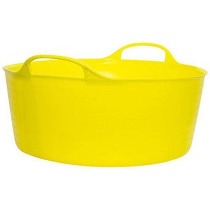 Gorilla Shallow Flexi Tub, 15 Litre, Yellow