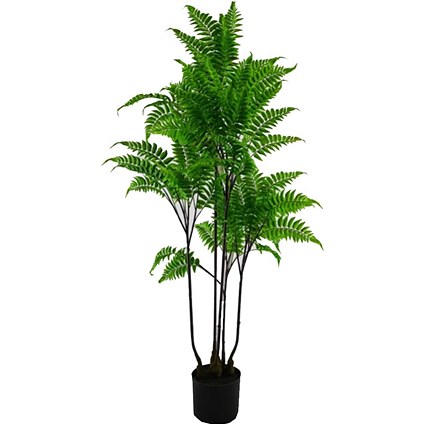 Fixtures Artificial Green Fern Tree, 125cm