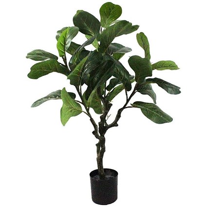 Fixtures Artificial Green Ficus Iyrata Tree, 80cm