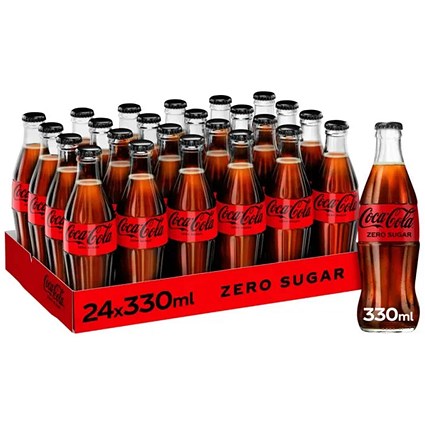 Coca-Cola Zero, 24x330ml Glass Bottles