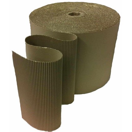 Corrugated Cardboard Roll, 450mm x 75m, Brown