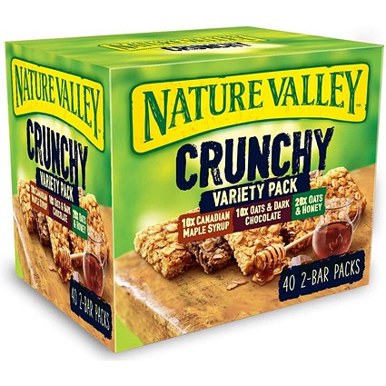 Nature Valley Crunchy Granola Bars Variety Pack, Pack of 40