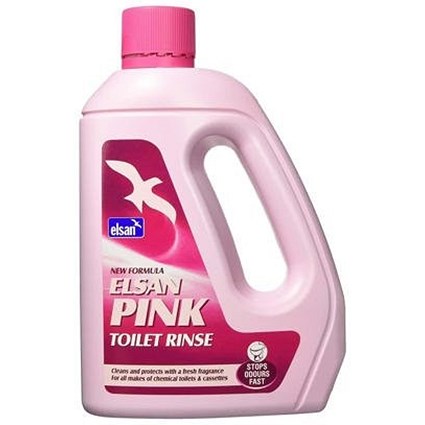 Elsan Pink Toilet & Tank Rinse, 2 Litres