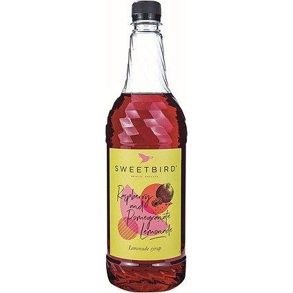 Sweetbird Raspberry & Pomegranate Lemonade Syrup, 1 Litre, Plastic Bottle