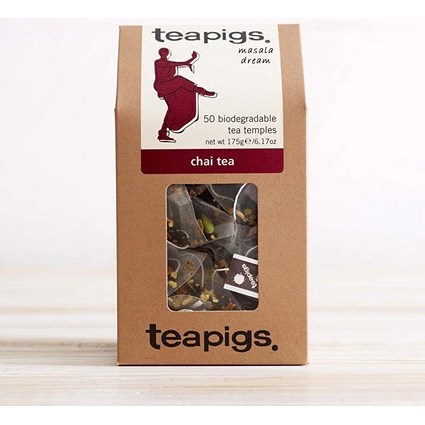 Teapigs Chai Whole Leaf Tea Bags, Pack of 50