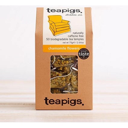 Teapigs Chamomile Flowers Tea Bags, Pack of 50