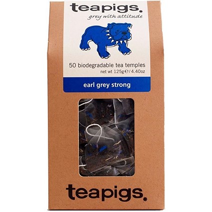 Teapigs Earl Grey Strong Enveloped Tea Bags, Pack of 50