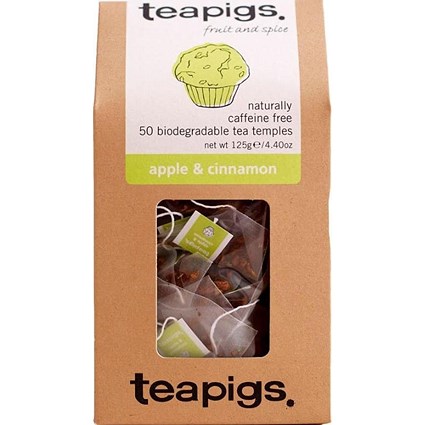 Teapigs Apple & Cinnamon Tea Bags, Pack of 50