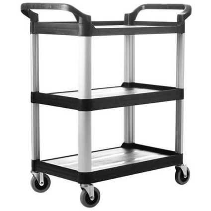 Catering Multi Use Utility Cart, 950x430x845mm(HxWxD), Black and Silver