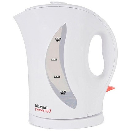 Kitchen Perfected Cordless Kettle, 1.7 Litres, 2kw, White