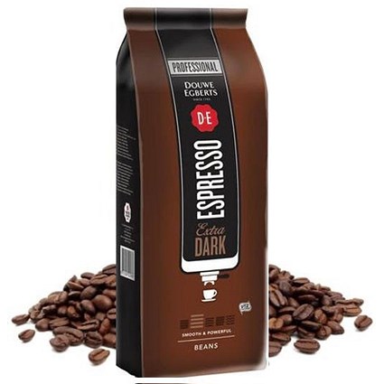 Douwe Egberts Espresso Extra Dark Roast Coffee Beans, 1kg