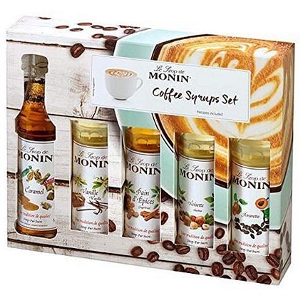 Monin Syrup Coffee Gift Set, 5 x 5cl