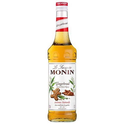 Monin Gingerbread Syrup, 700ml, Glass Bottle