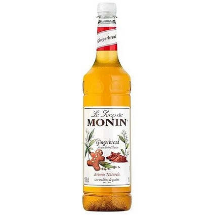 Monin Gingerbread Syrup, 1 Litre, Plastic Bottle