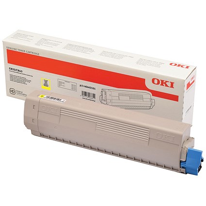 Oki Yellow Toner C833 843 10k 46443101