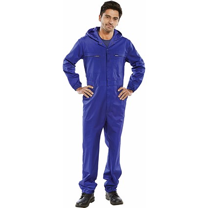 Beeswift Hooded Boilersuit, Royal Blue, 36