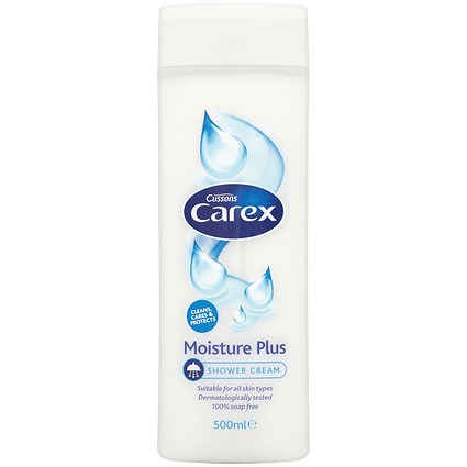 Carex Moisture Plus Shower Cream, 500ml, Pack of 6