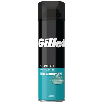 Gillette Sensitive Shave Gel, 200ml, Pack of 6